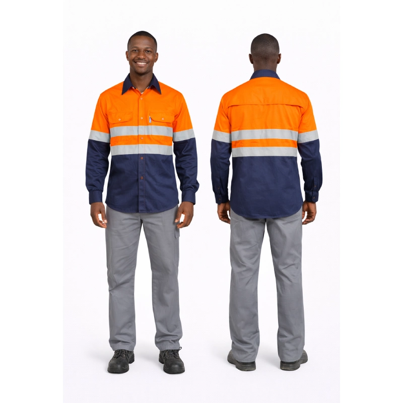 Orange Navy Shirt